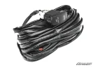 12 inch LED combination spot / flood light bar, alternate studio angle of the double-row optic layout