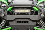 Additional installed view of the 12 inch double-row LED light bar on a UTV