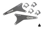Extended UTV light bar bracket kit with clamp-on arms, alternate studio angle