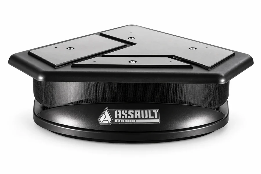 Assault Industries UTV Roof Fan isolated on a white background