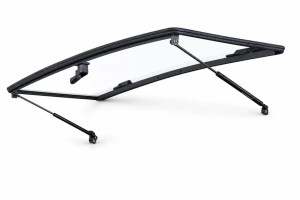 Flip Front Windshield For Can-Am Defender / Defender MAX (2016+), shown on a plain background