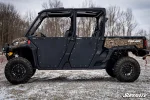 Aluminum doors installed on a Can-Am Defender HD10 MAX, in-use photo