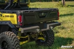Can-Am Defender HD10 sheet metal rear bumper shown fitted to the machine, second installed view