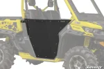 Aluminum doors installed on a Can-Am Defender HD9, primary in-use photo