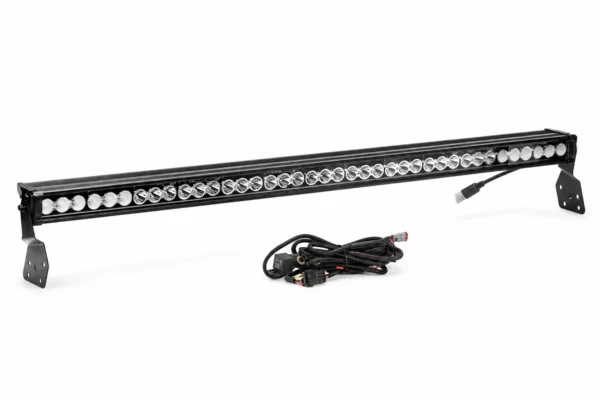 50" 390W RGB LED Light Bar for Can-Am Maverick X3 X3 Max R (2017–2026), shown on a plain background
