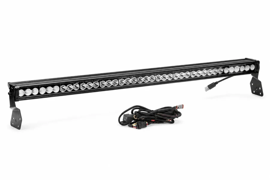 50" 390W RGB LED Light Bar for Can-Am Maverick X3 X3 Max R (2017–2026), shown on a plain background