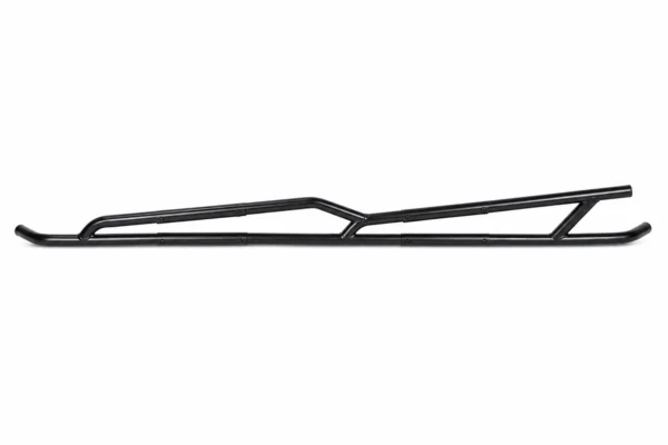 Kemimoto rock sliders for the Can-Am Maverick X3 MAX, black steel tubing, shown on a plain background