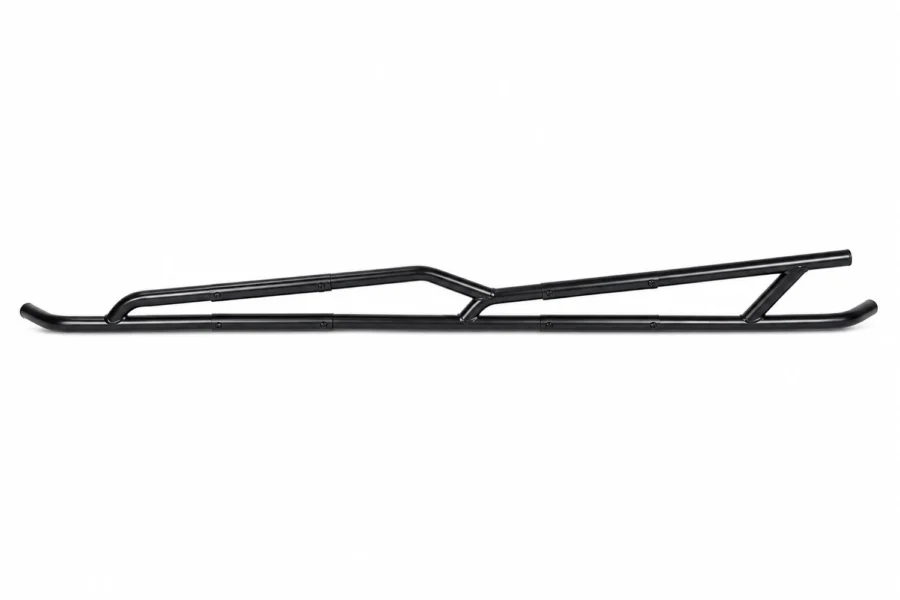 Kemimoto rock sliders for the Can-Am Maverick X3 MAX, black steel tubing, shown on a plain background