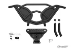 Can-Am Maverick X3 tube rear bumper with dimpled panel inserts, center mounting plate, D-ring shackle and hardware kit