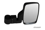 Can-Am side view mirror, alternate studio angle of the black housing and two-bolt cage clamp