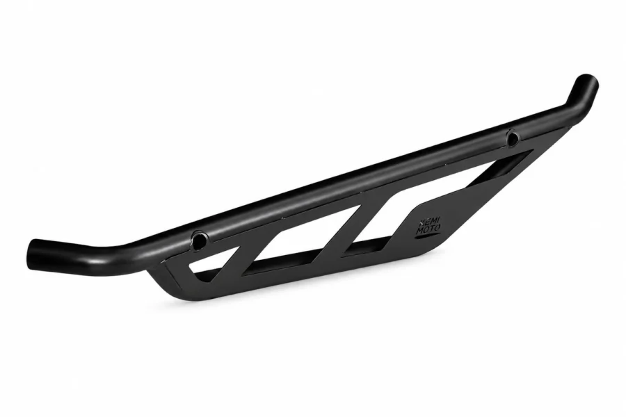 Kemimoto steel rock sliders for the CFMoto ZForce 950, black powder-coated tubing, shown on a plain background