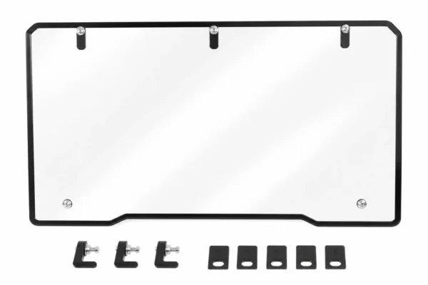 UTV Rear Windshield For Kawasaki Mule Pro, shown on a plain background