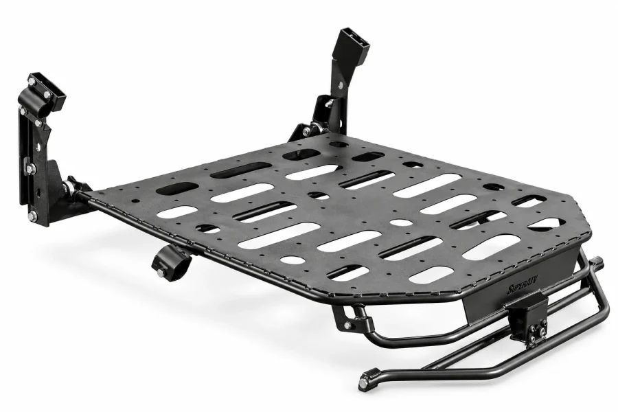 SuperATV Alpha Cargo Rack for Kawasaki Teryx KRX 1000 isolated on a white background