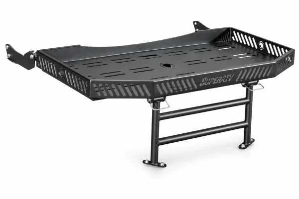 SuperATV Charlie Hood Rack for Polaris Ranger 1000 isolated on a white background