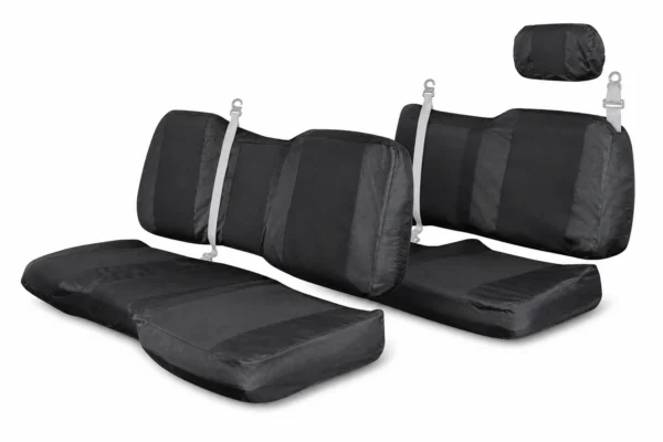 UTV Front & Rear Seat Covers for Polaris Ranger Crew XP 1000, shown on a plain background