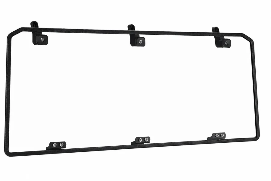 Midsize 570 Rear Windshield for Polaris Ranger 500 / Crew 570 / ETX, shown on a plain background