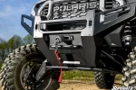 Polaris Ranger XD 1500 fitted with a winch on the trail, second in-use view of the mounted setup