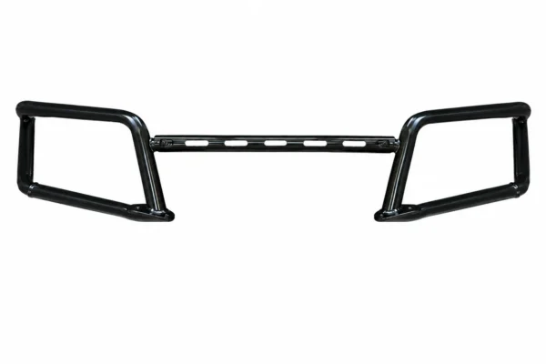 Kemimoto front upper brush guard for the Polaris Ranger XP 1000, black steel tubing, shown on a plain background