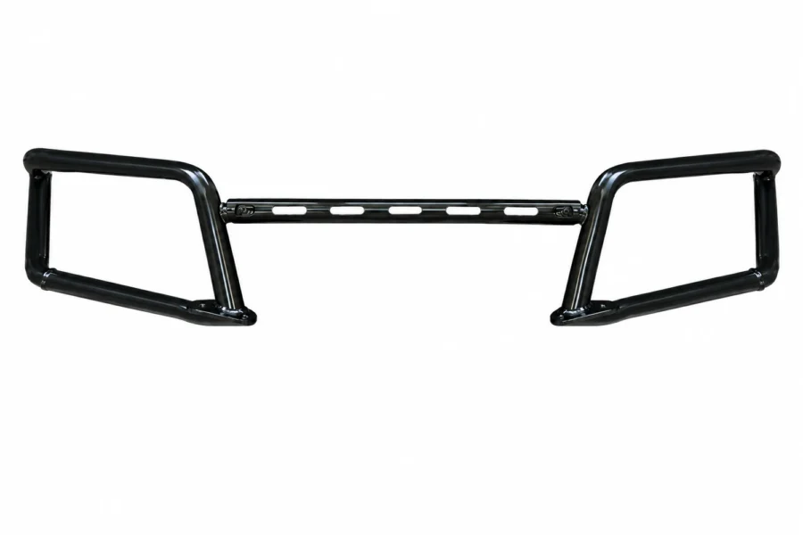 Kemimoto front upper brush guard for the Polaris Ranger XP 1000, black steel tubing, shown on a plain background