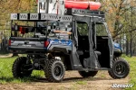 Polaris Ranger XP 1000 bed rack, further view of the slotted deck, side panels and adjustable legs