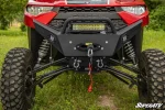 Additional installed view of the winch-ready bull bar bumper on a Polaris Ranger XP 1000
