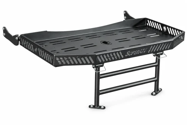 SuperATV Charlie Hood Rack for Polaris Ranger XP Kinetic isolated on a white background