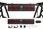 6 Speaker 26 Inch RGB Bluetooth Sound Bar for Polaris RZR/ 570/ 800/ 900/XP/1000/ Pro, fitted to a Polaris Rzr