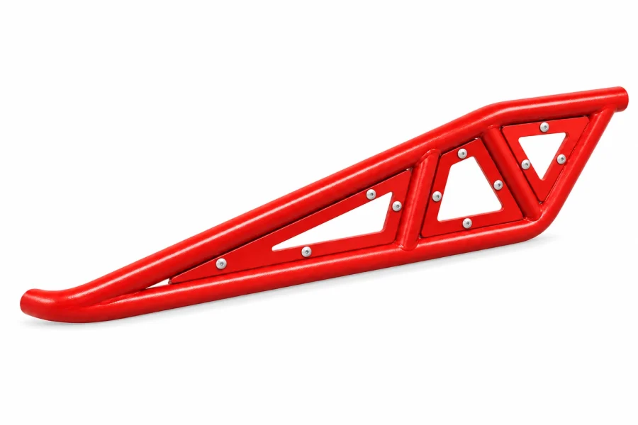 Heavy-Duty Tube Rock Sliders for Polaris RZR 900 & More isolated on a white background