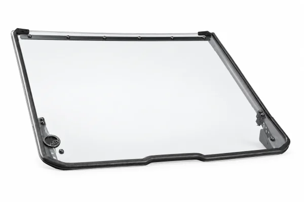 Scratch-Resistant Full Windshield for Polaris RZR Pro R isolated on a white background