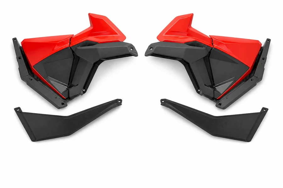 Fender Flares Kit for Polaris RZR PRO XP 2020-2024, shown on a plain background