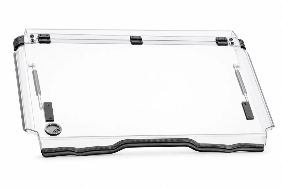 Flip Windshield for Polaris RZR Pro XP isolated on a white background