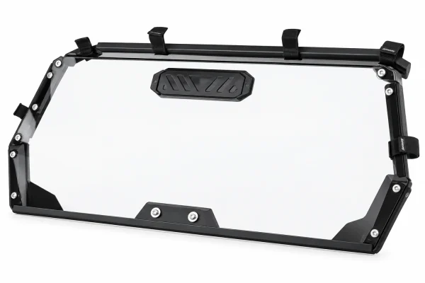 Vented Rear Windshield for Polaris RZR Pro XP isolated on a white background