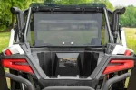 Polaris RZR Pro XP rear windshield, further view of the panel filling the opening behind the seats