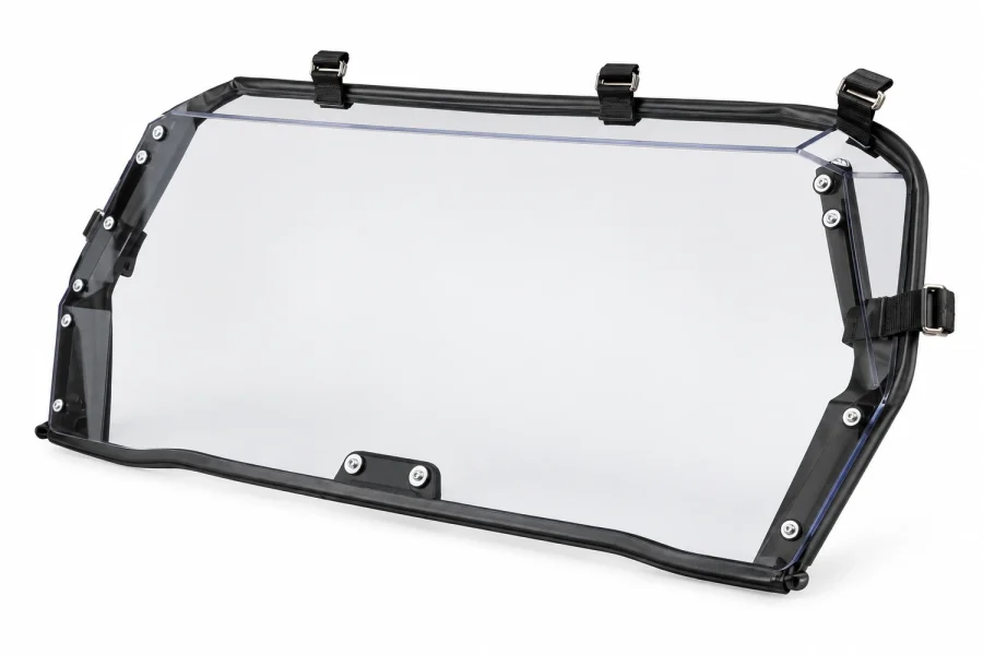 Rear Windshield for Polaris RZR Pro XP isolated on a white background