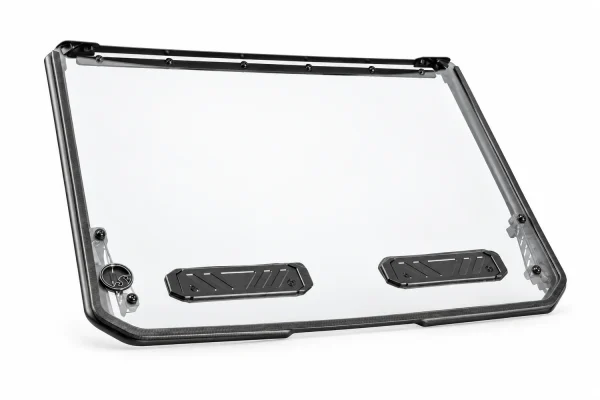 Vented Full Windshield for Polaris RZR PRO XP isolated on a white background