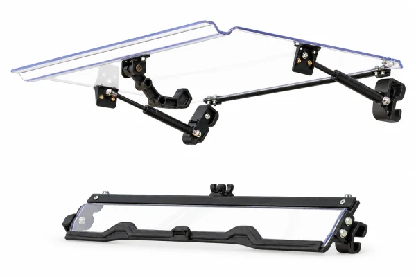 Flip Windshield for Polaris RZR S 1000 isolated on a white background