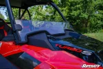 Half windshield for the RZR S 1000, alternate view of the panel and its cage tube clamp mounts