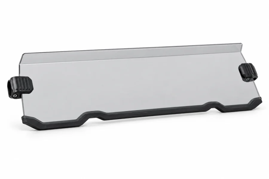 Half Windshield for Polaris RZR S 1000 isolated on a white background