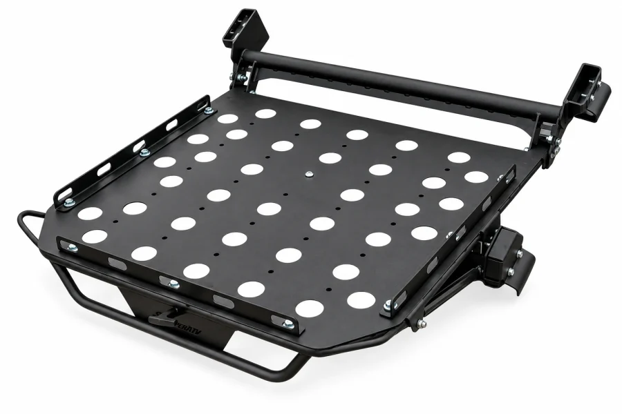 SuperATV Alpha Cargo Rack for Polaris RZR Turbo R 4 isolated on a white background