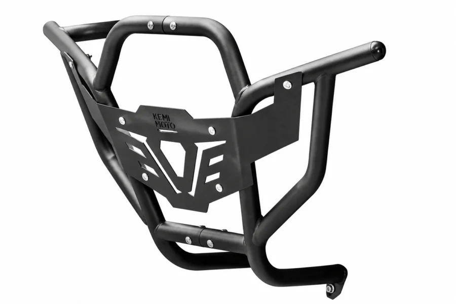 Heavy Duty Steel Rear Bumper for 2024-2025 Polaris RZR XP 1000/ 4, shown on a plain background