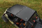 Aluminum roof for the Polaris RZR XP 4 1000, additional view of the solid panel mounted over both rows