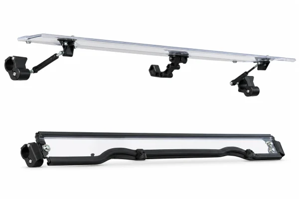 Flip Windshield for Polaris RZR XP Turbo isolated on a white background