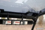 Tinted roof for the Polaris RZR XP Turbo, alternate view of the panel mounted on the cage