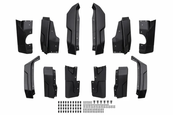 Front and Rear Fender Flares for Polaris Xpedition XP XP5/ ADV ADV5 2024+, shown on a plain background