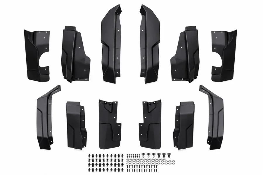 Front and Rear Fender Flares for Polaris Xpedition XP XP5/ ADV ADV5 2024+, shown on a plain background