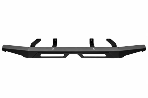 Kemimoto rear brushguard bumper for the Polaris Ranger XP 1000, black steel, shown on a plain background