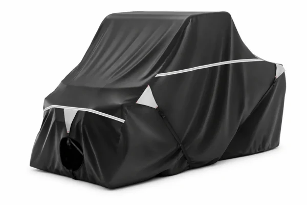 2-Seater UTV Trailering Cover for Ranger,Defender, Uforce, Mule, shown on a plain background