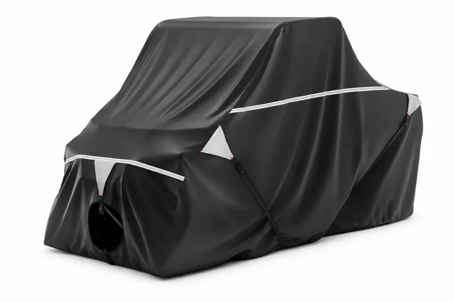 2-Seater UTV Trailering Cover for Ranger,Defender, Uforce, Mule, shown on a plain background