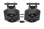 6.5'' UTV Bluetooth Sound System Speakers for Can Am Maverick X3/ RZR w/ 1.625''-1.9'' Roll Bar, shown on a plain background