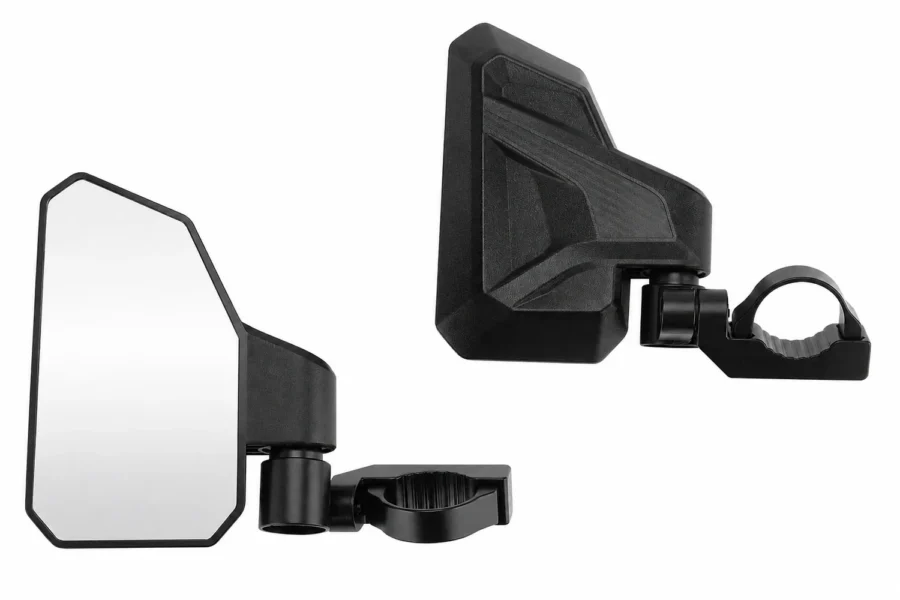 UTV 1.6"-2" Side Mirrors for Polaris RZR, Pioneer, Can Am Maverick X3, shown on a plain background